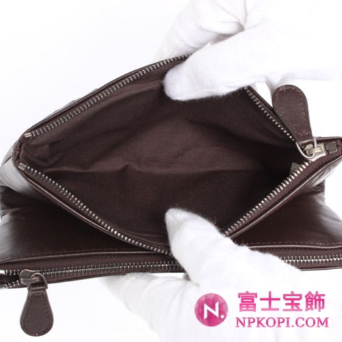 ボッテガヴェネタ シープスキン 長財布 ダークブラウン 210002V001N2040  【2011年春夏新作】
